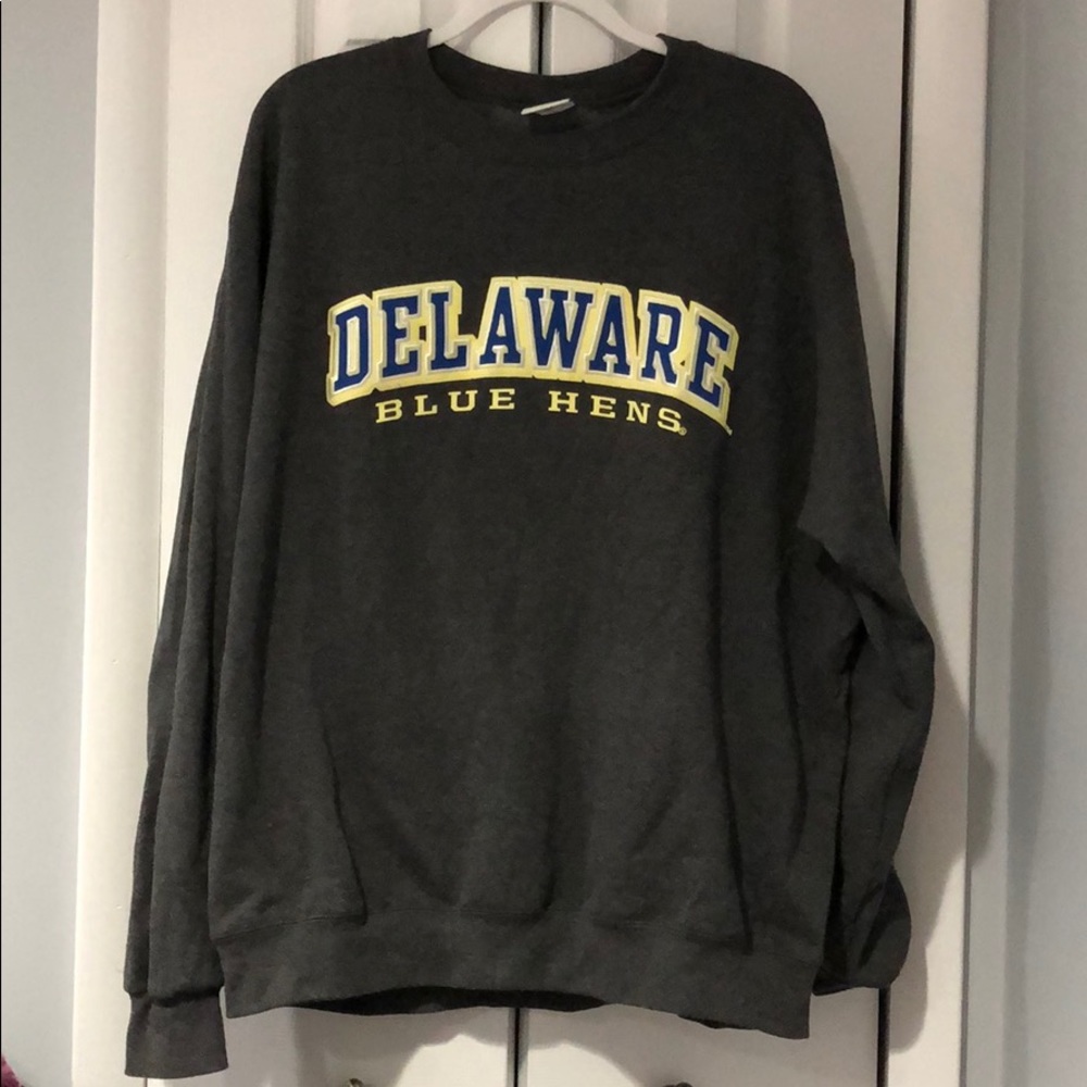 University of Delaware Grey Crewneck Sweatshirt